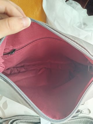 Bolsos grise y amarillo