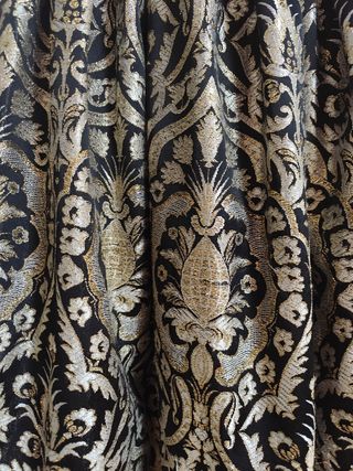 Traje Fallera Adulta Negro y Dorado