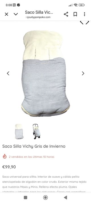 Conjunto para carrito o silla de paseo