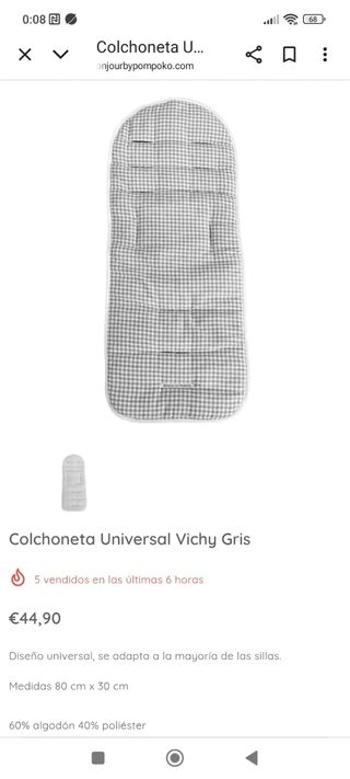 Conjunto para carrito o silla de paseo