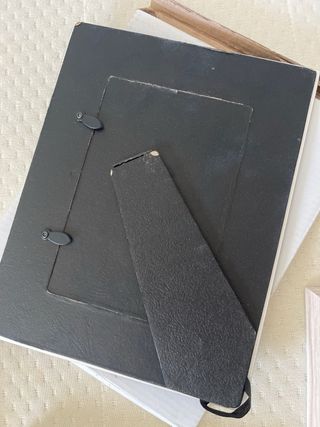 Lote de marcos para fotos, de madera, pequeños