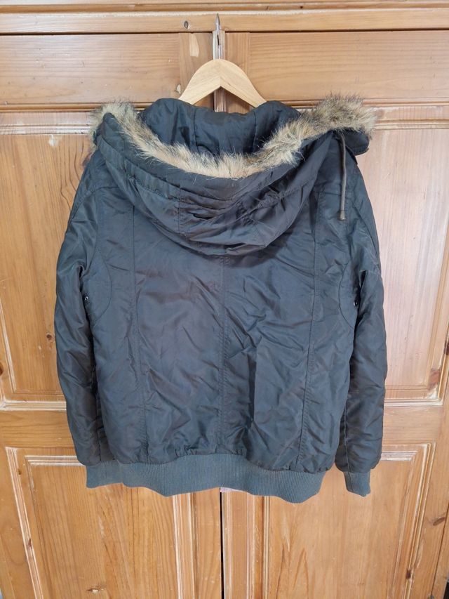 Abrigo LTB Negro con Forro a Cuadros