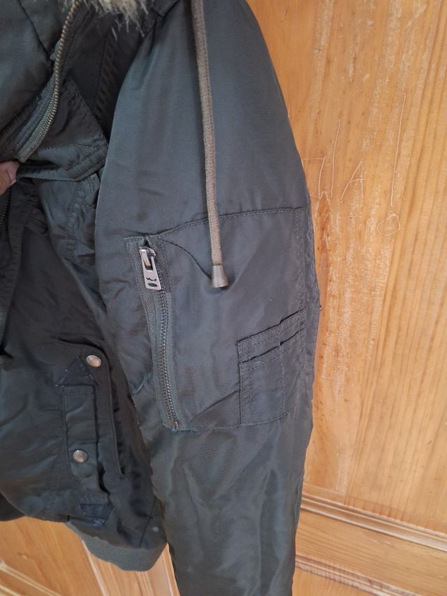 Abrigo LTB Negro con Forro a Cuadros