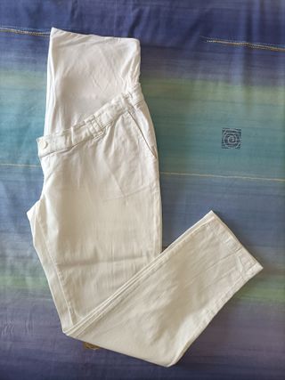Pantalón premamá blanco