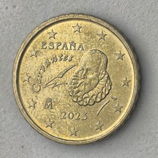 10-04073-España 10 cent € -  2023- cuño roto pelo 