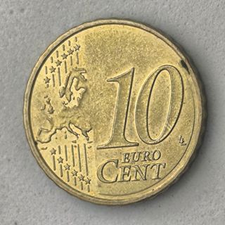 10-04073-España 10 cent € -  2023- cuño roto pelo 
