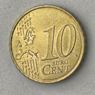 10-04074-España 10 cent € -  2023 - cuño roto bahi