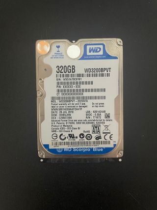Disco Duro Western Digital 320GB
