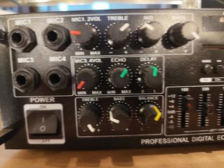 Amplificador Karaoke Sunbuck 200+200W Negro