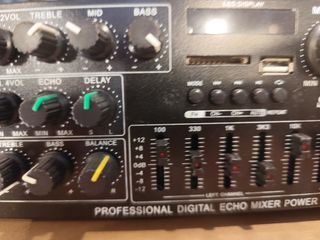 Amplificador Karaoke Sunbuck 200+200W Negro