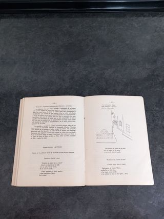 Antiguo libro de texto de Lengua Española. 1958