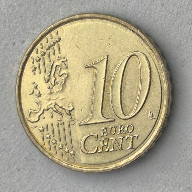 10-04075-España 10 cent € -  2023 -cuño roto pelo