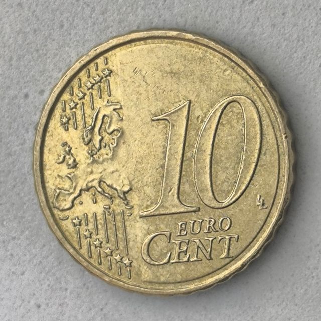 10-04076-España 10 cent € -  2023- cuño roto en ce