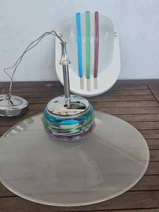 Lampadario Murano + Lampada Parete Vetro Metallo