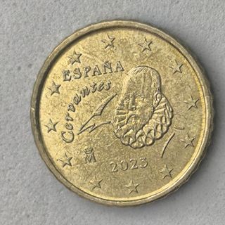 10-04077-España 10 cent € -  2023- cuño roto en ce