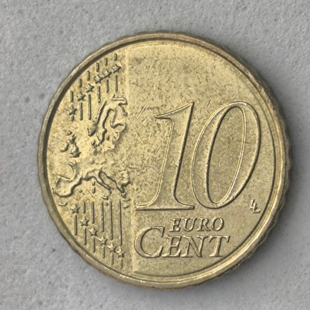 10-04077-España 10 cent € -  2023- cuño roto en ce