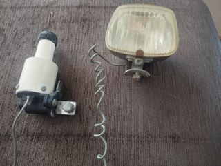 Dinamo y foco de bici vintage