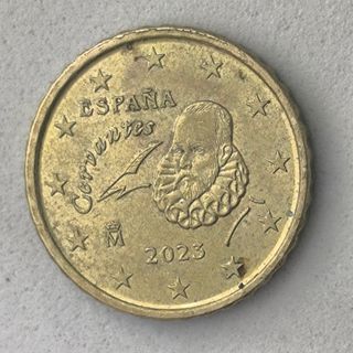 10-04079-España 10 cent € -  2023 -cuño roto pelo