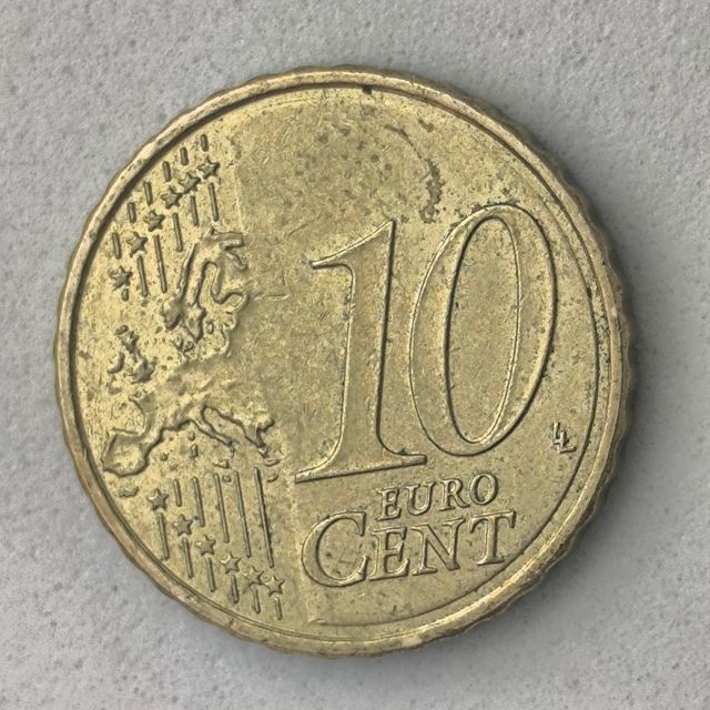 10-04079-España 10 cent € -  2023 -cuño roto pelo