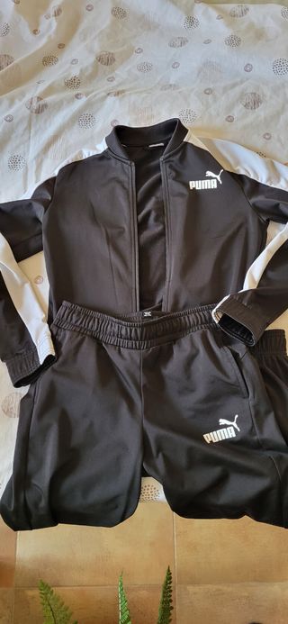 Chándal Puma niño negro y blanco