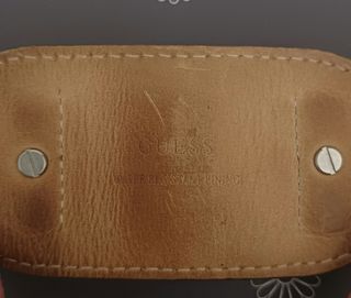 Reloj Guess Cuero Marrón y Plata