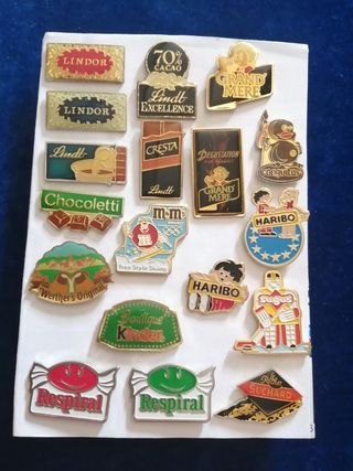 Pins Vintage Chocolates y Caramelos PRECIO UNIDAD 