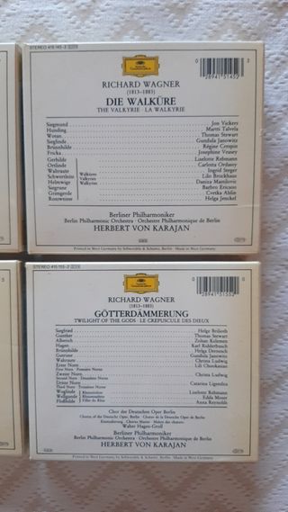 Wagner Karajan. Anillo Nibelungo. Berlin Filarmoni