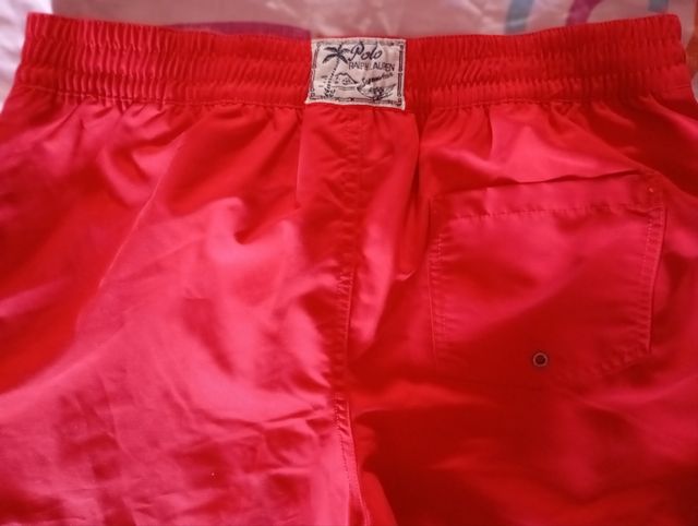 Bañador Ralph Lauren rojo,talla hombre 15-20 años 
