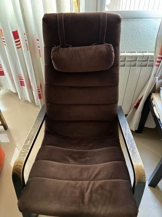 Sillón Hamaca Ikea con reposapiés y almohadilla