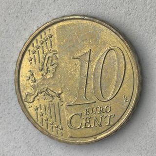 10-04081-España 10 cent € -  2023 -cuño roto pelo