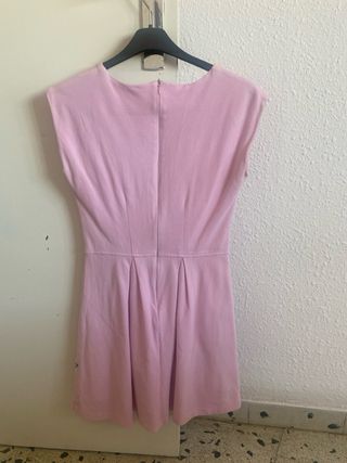 Vestido rosa algodón mini