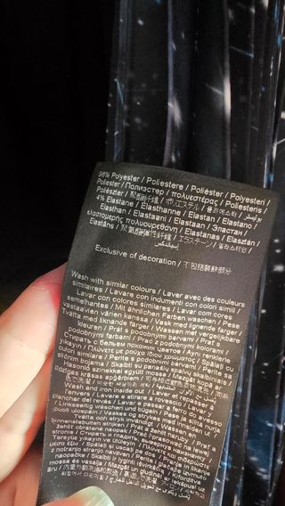 Falda plisada Karl Lagerfeld negra talla única