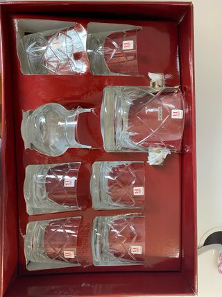 Set Vasos Whisky Bohemia Española. Plata de Ley