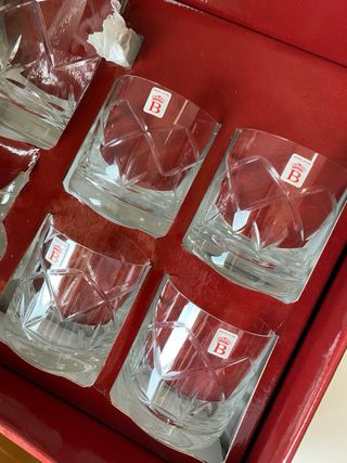 Set Vasos Whisky Bohemia Española. Plata de Ley