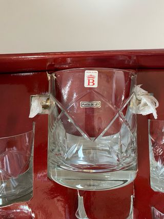 Set Vasos Whisky Bohemia Española. Plata de Ley