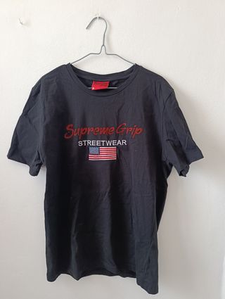 Camiseta Supreme Grip Negra Hombre
