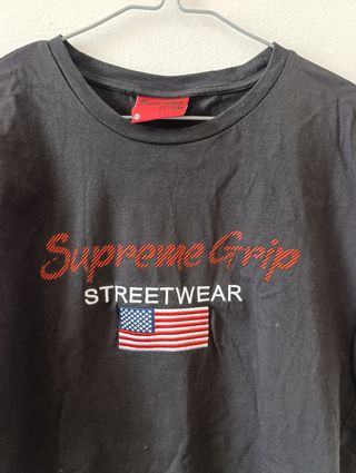 Camiseta Supreme Grip Negra Hombre