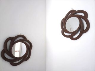 Juego de 2 espejos de pared madera