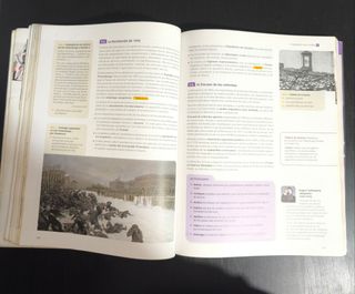 Libro Historia 1° Bachillerato, 2 unidades