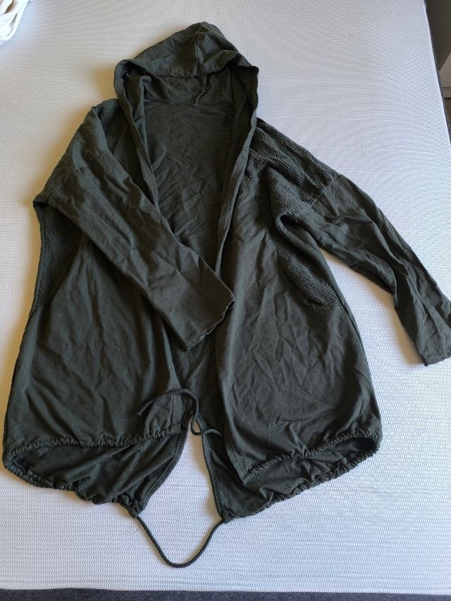 Cárdigan verde oliva talla única