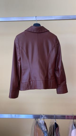 Chaqueta de piel marrón Talla 42