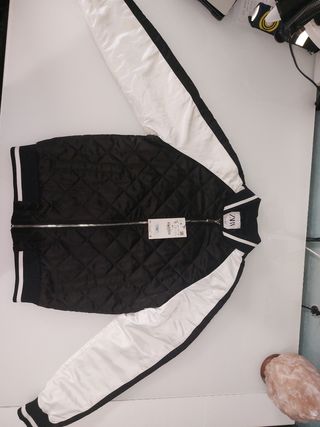 Piumino Zara nero e bianco taglia S