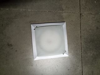 Plafón LED moderno plateado