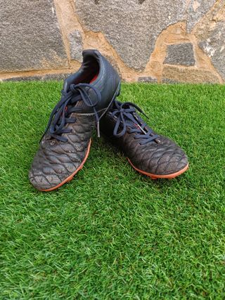 Botas de fútbol niño piel T33