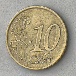 10-04084-España 10 cent € -  1999 - troquel irregu