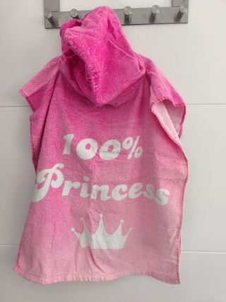 Toalla Poncho Niña Princesas Disney Playa