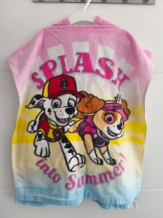 Toalla Poncho Niña Paw Patrol