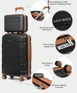 Maleta Joyway TR005-20 Negra+Marrón