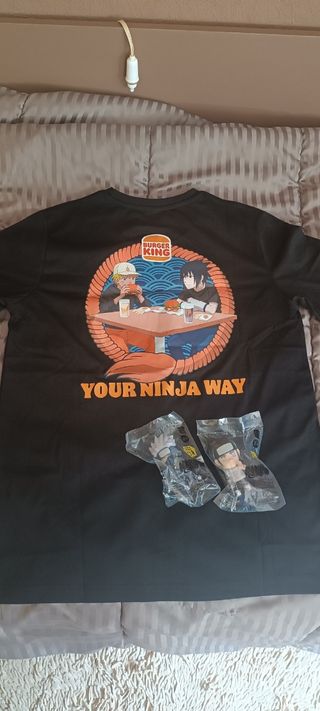 Camiseta Naruto Burguer King + regalos