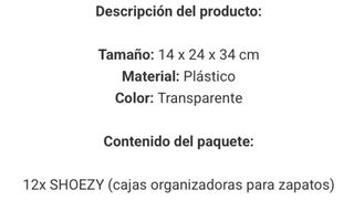 Zapatero Organizador Transparente Azul